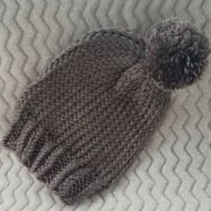 Winter Hat (Brown Glitter), Handcrafted NWOT